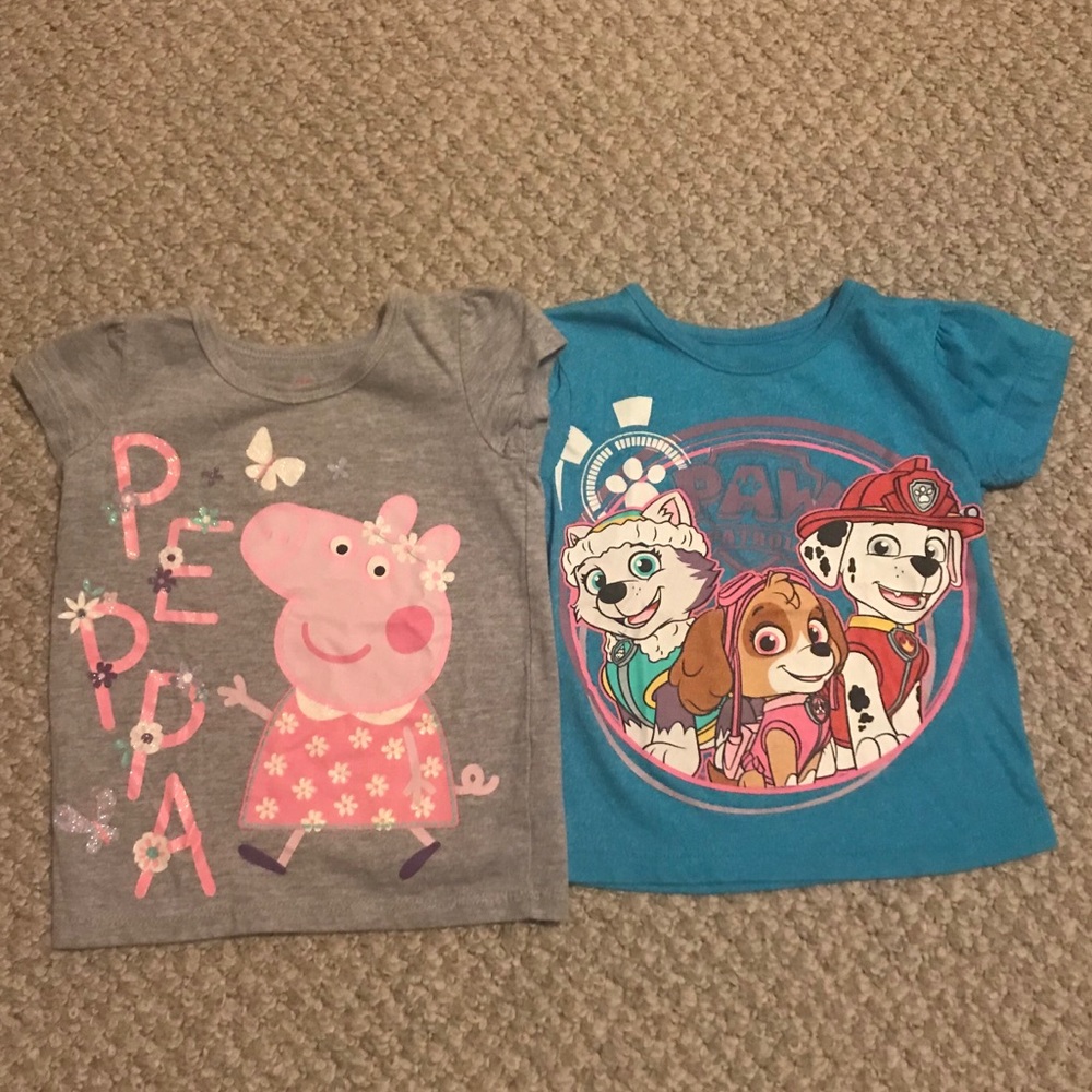 Nickelodeon Peppa Pig & Paw Patrol Tshirts